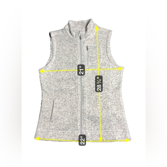 Calvin Klein Fleece Gray Zip-Up Vest 🖤 Size Medium - Picture 4 of 8